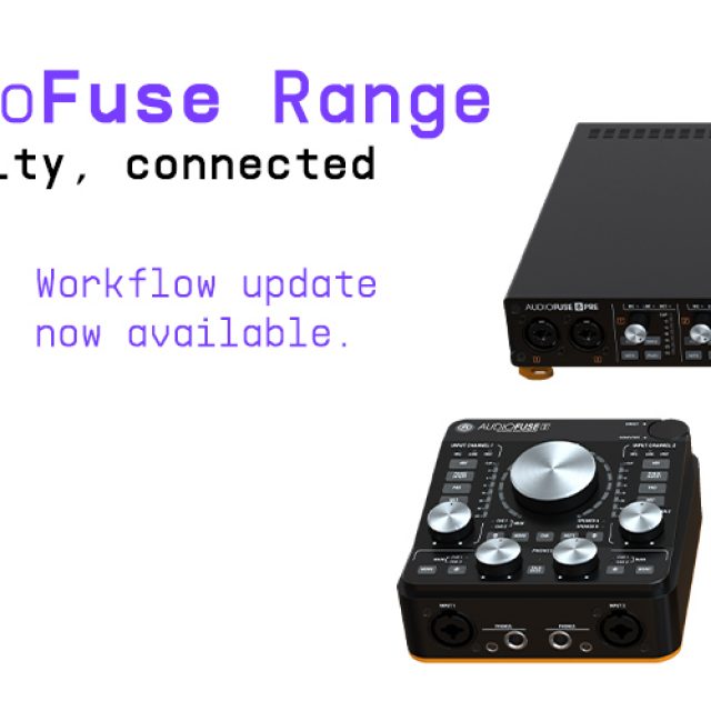 AudioFuseシリーズ新ファームウェア公開